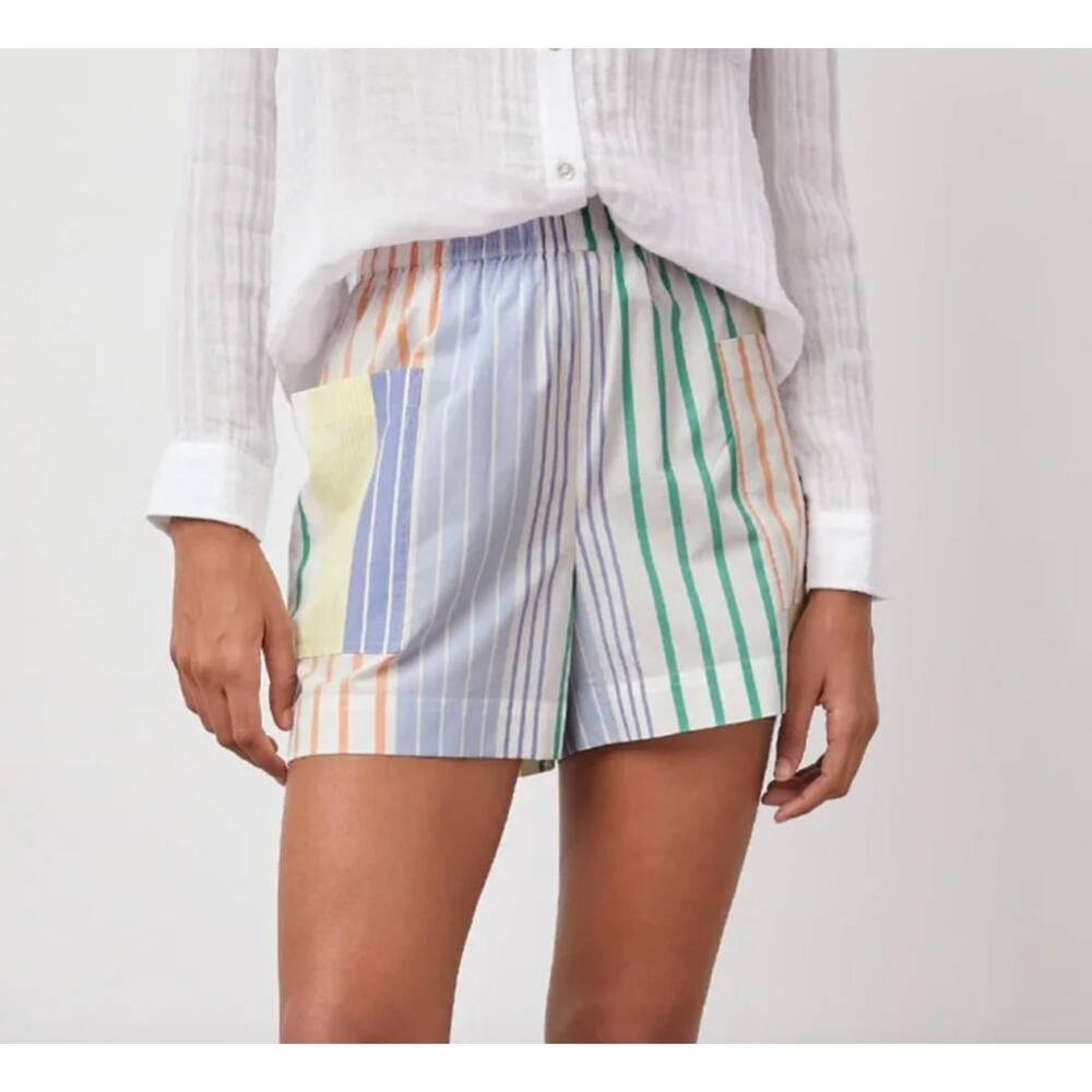 Rails Portofino Stripe Boxer Shorts Multicolor Pull On Size Medium